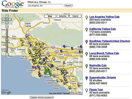 Google Ride Finder