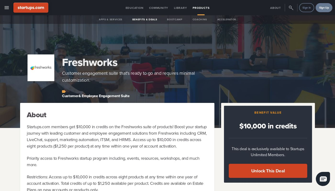 Startups.com Freshworks