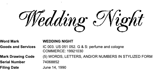 Wedding Night Trademark