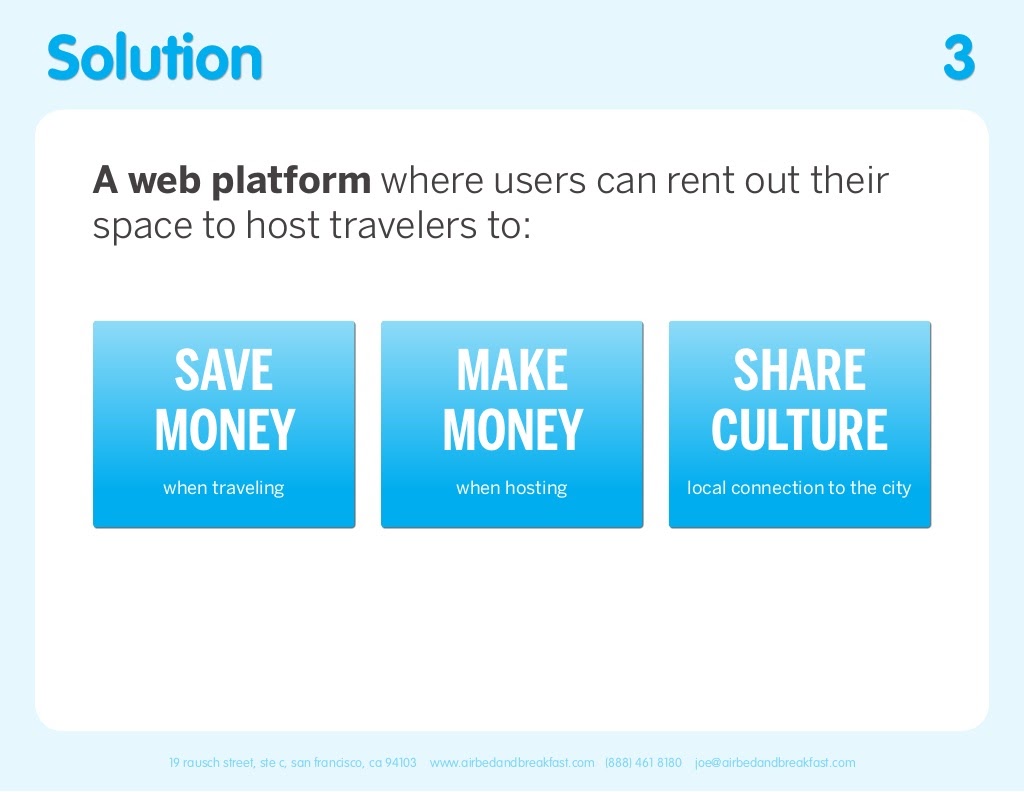 Airbnb Pitch Deck Solution Slide