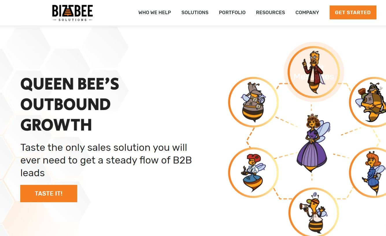 BizzBee Landing Page