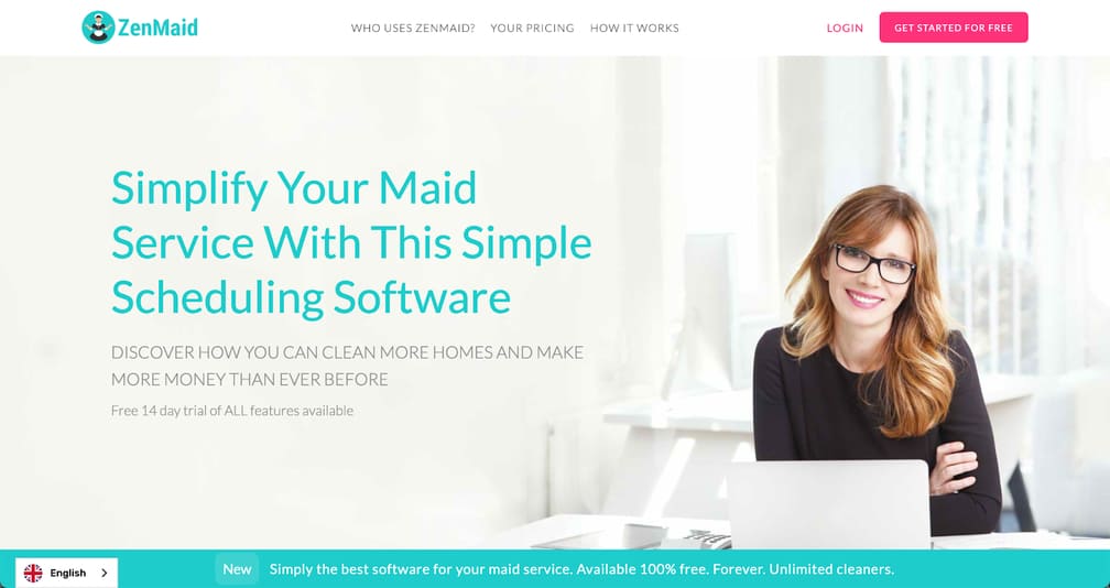 ZenMaid Landing Page