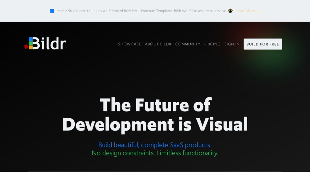 Bildr Landing Page