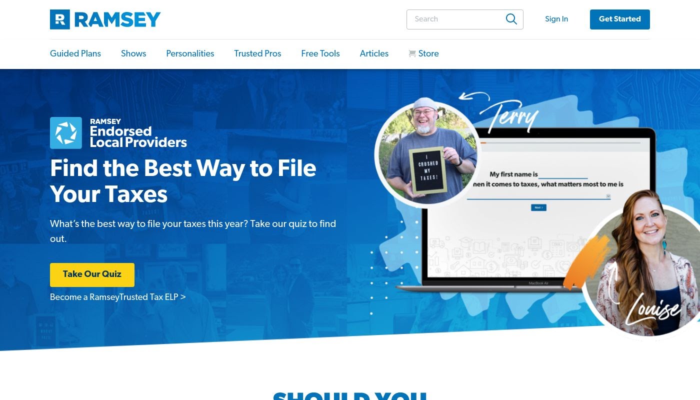 Best way to file taxes quiz by RamseySolutions