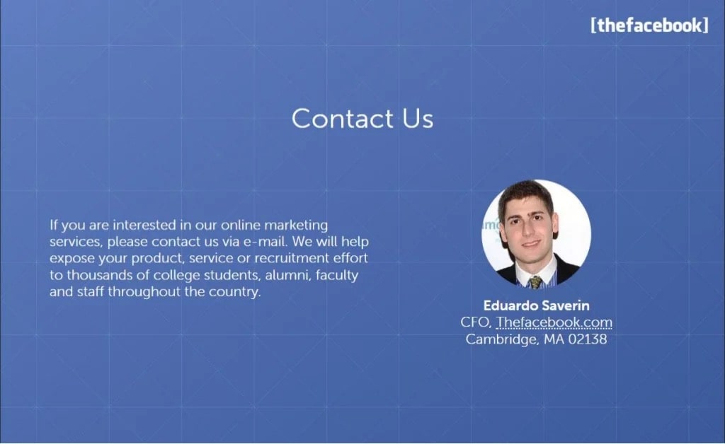 Facebook Slide 23: Contact Info