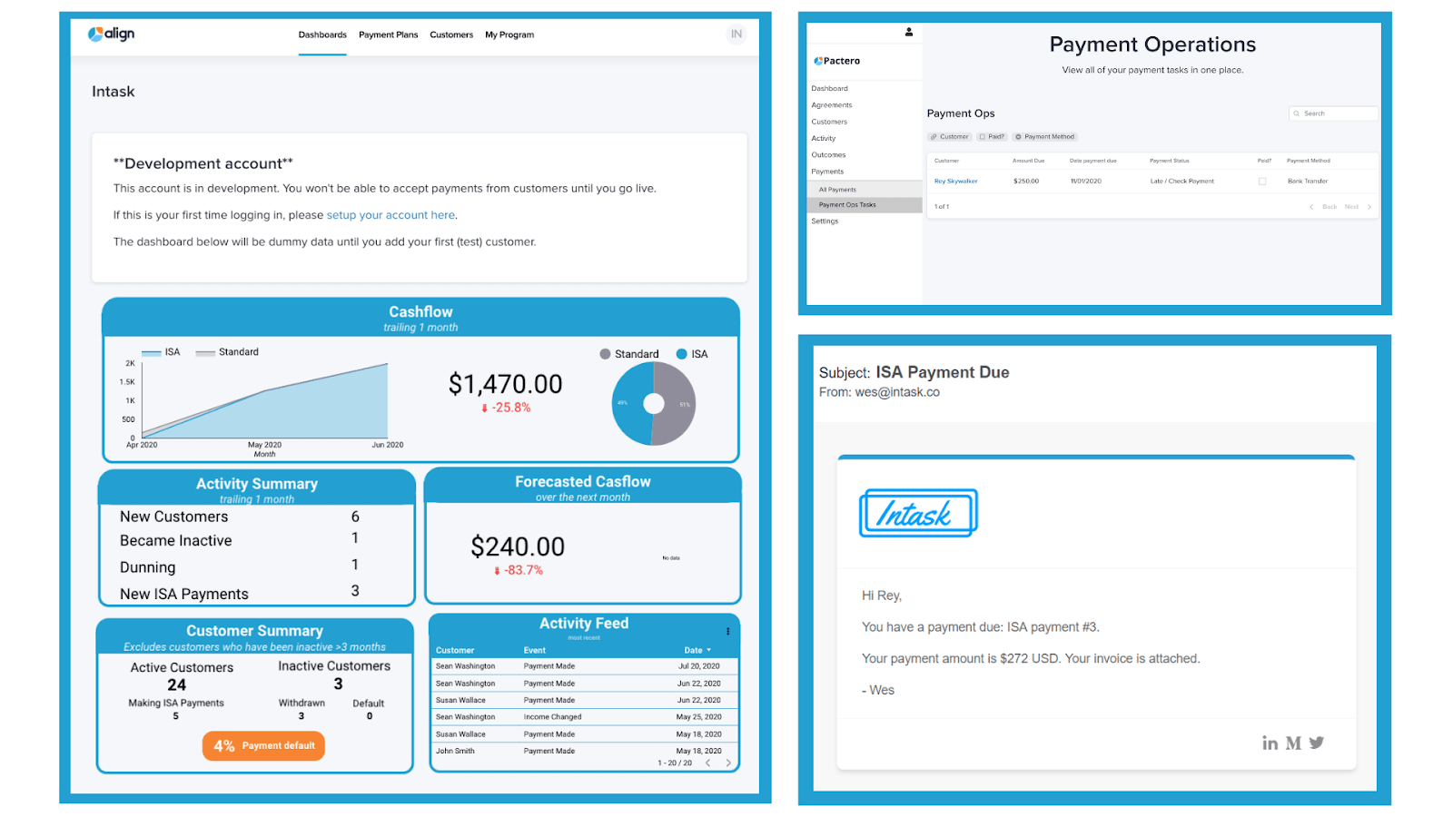 Pactero Dashboard