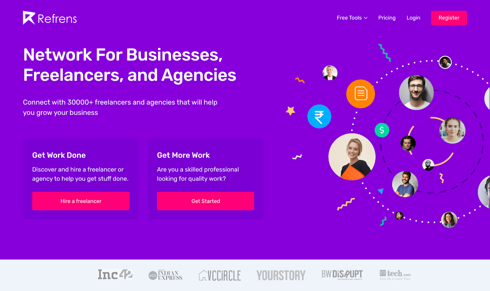 Refrens Landing Page