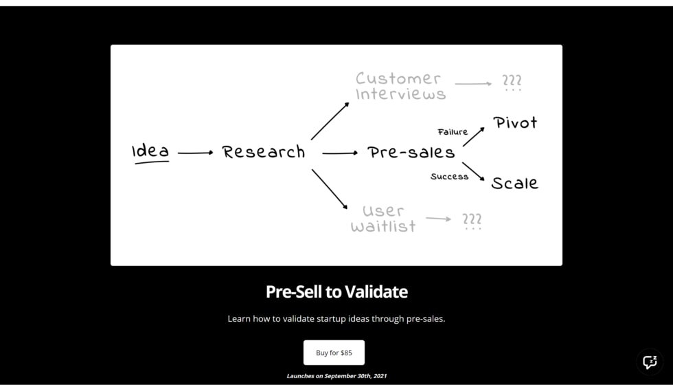 MVP & idea validation courses #1: Pre-Sell to Validate