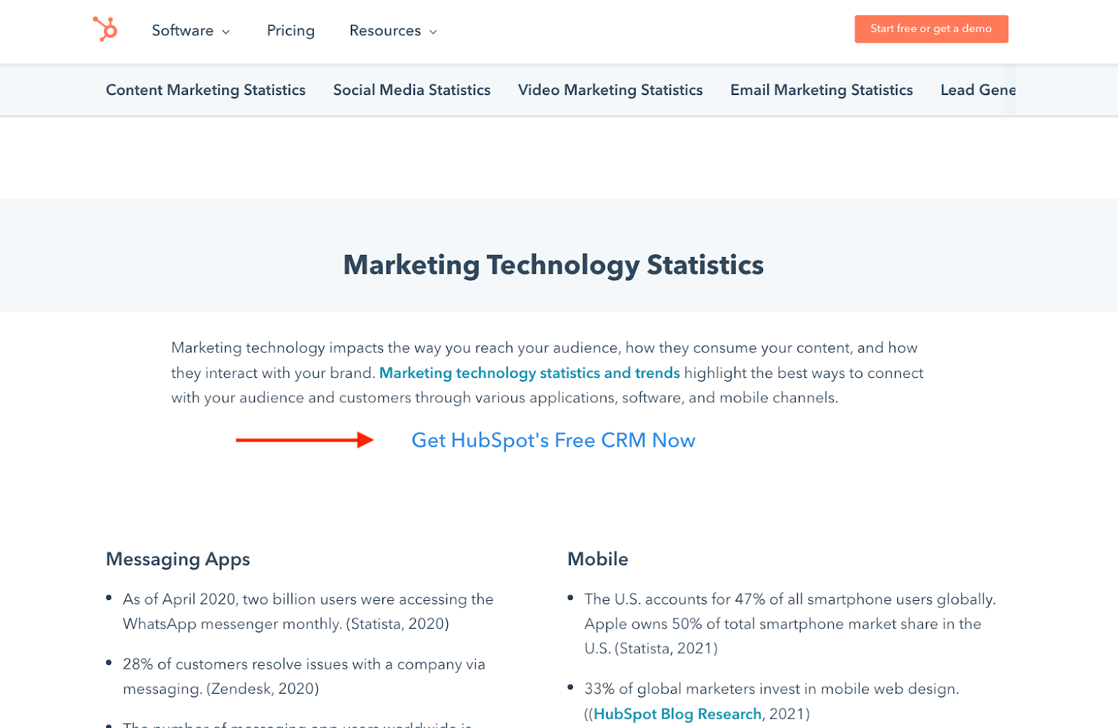 HubSpot product promotion